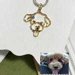 犬や猫などのペット写真で世界にひとつの素敵なネックレス♡誕生石♡世界に一つ！